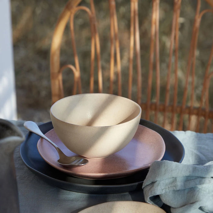 Costa Nova 5.91" Livia Champagne Yellow Round Stoneware Soup/Cereal Bowl - 6/Case - IOS152-CHM