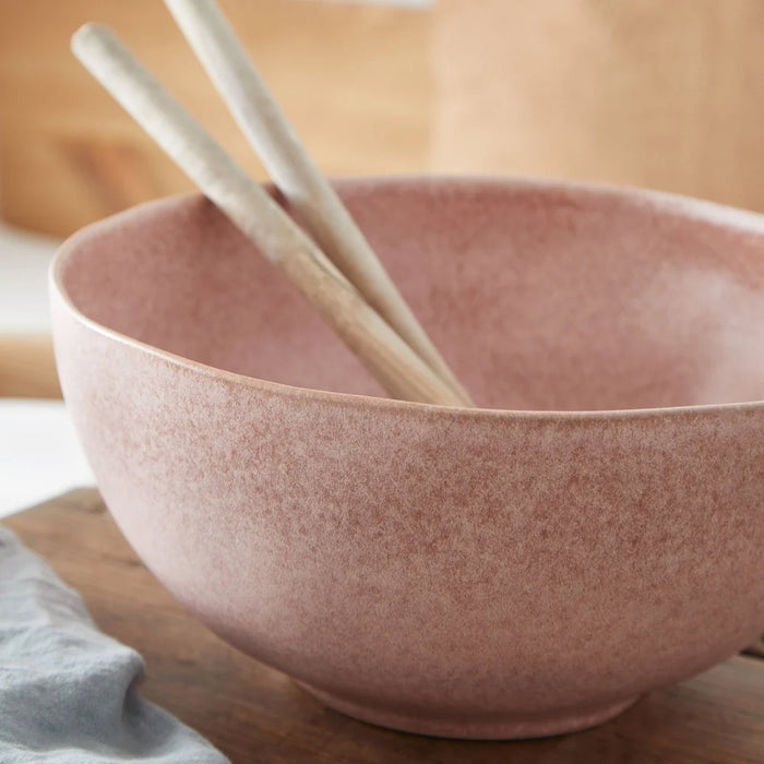 Costa Nova 10.4" Livia Mauve Rose Round Stoneware Serving Bowl - IOS261-PNK