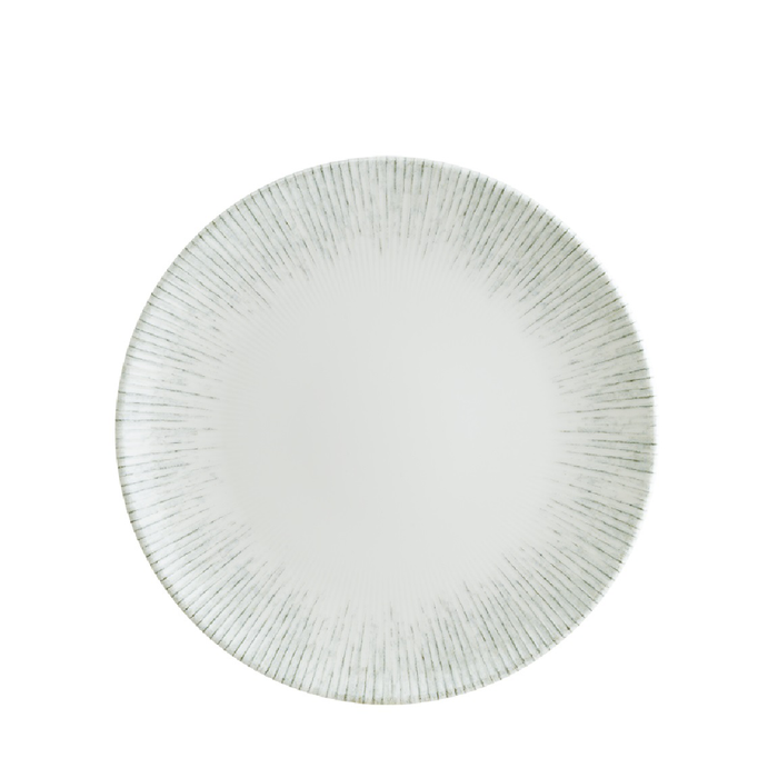 Bonna Iris 10.5" Gourmet Round Porcelain Flat Plate - 12/Case - IRSGRM27DZ