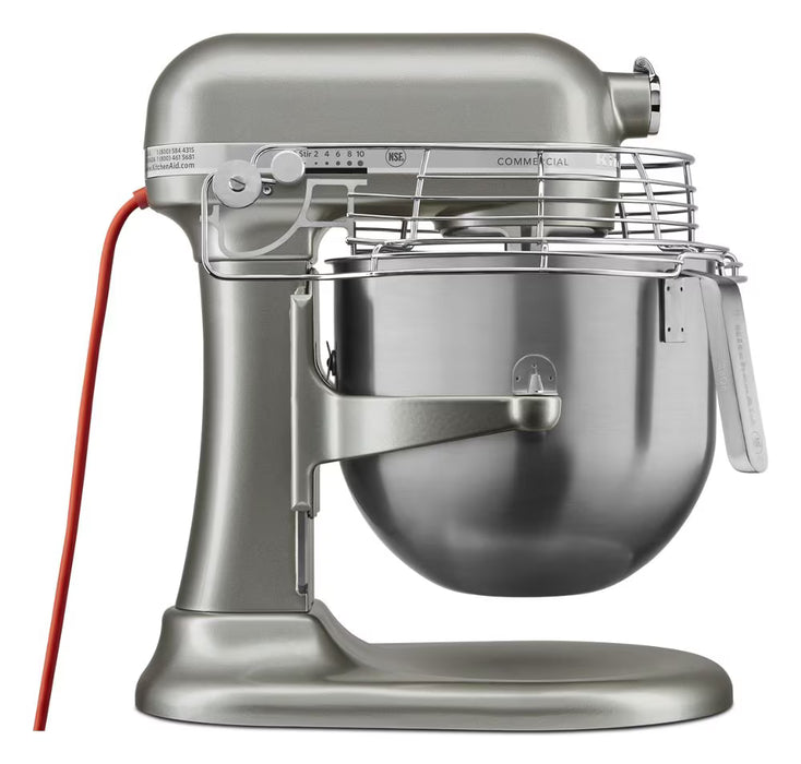 KitchenAid Contour Silver 8 Qt. Commercial Countertop Mixer - KSMC895CU