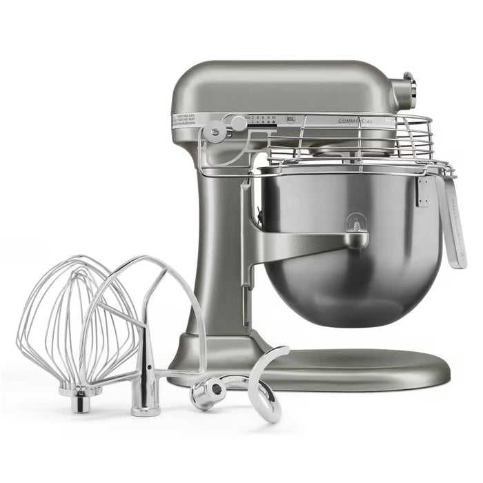 KitchenAid Contour Silver 8 Qt. Commercial Countertop Mixer - KSMC895CU