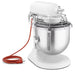 KitchenAid White 8 Qt. Commercial Countertop Mixer - KSMC895WH