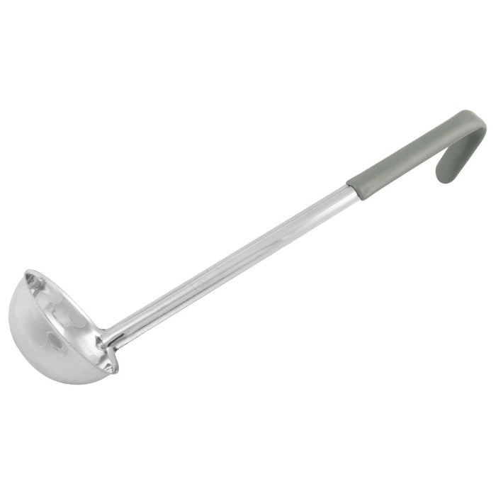 Winco LDCN-4 4 Oz. Prime One-Piece Stainless Steel Ladle - Grey