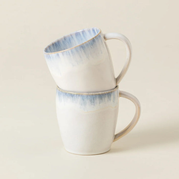Costa Nova 15 Oz. Brisa Ria Blue Stoneware Mug - 6/Case - LNC132-RIA