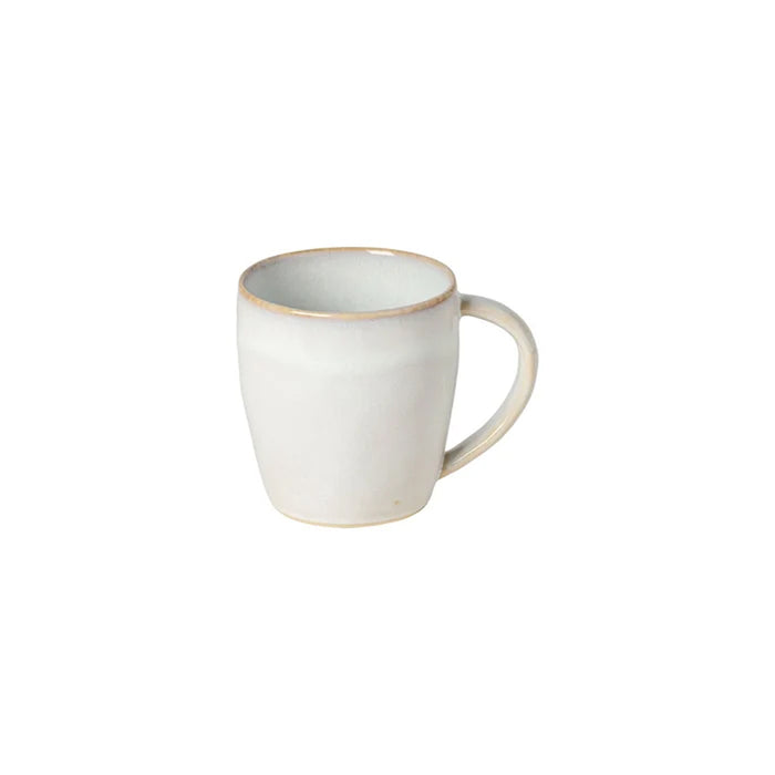 Costa Nova 15 Oz. Brisa Salt White Stoneware Mug - 6/Case - LNC132-SAL