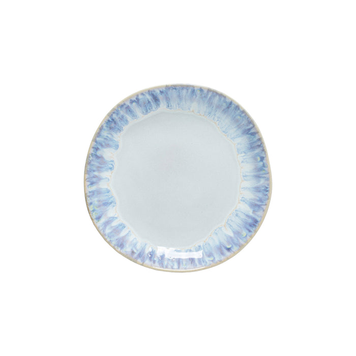 Costa Nova 8.50" Brisa Ria Blue Round Stoneware Salad/Dessert Plate - 6/Case - LNP221-RIA