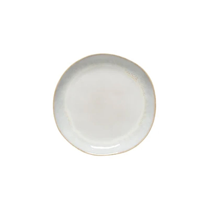 Costa Nova 8.50" Brisa Salt White Round Stoneware Salad/Dessert Plate - 6/Case - LNP221-SAL