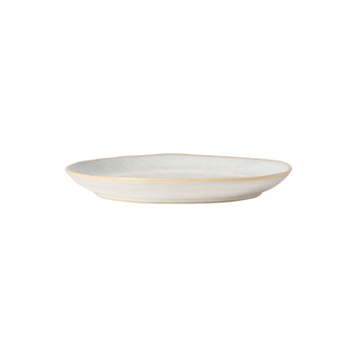 Costa Nova 8.50" Brisa Salt White Round Stoneware Salad/Dessert Plate - 6/Case - LNP221-SAL