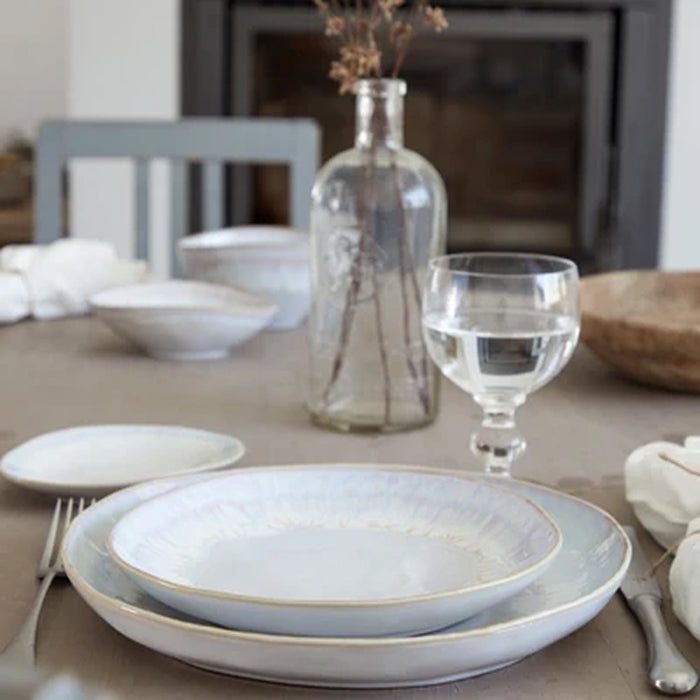Costa Nova 6" Brisa Salt White Round Stoneware Bread Plate - 6/Case - LNP151-SAL