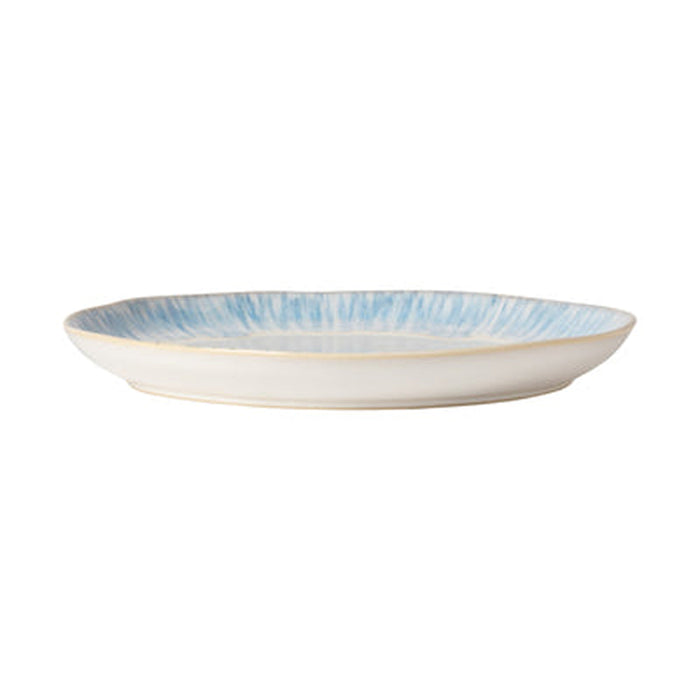 Costa Nova 10.87" Brisa Ria Blue Round Stoneware Dinner Plate - 6/Case - LNP281-RIA