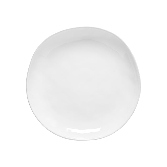 Costa Nova 10.87" Livia White Round Stoneware Dinner Plate - 6/Case - LNP281-WHI