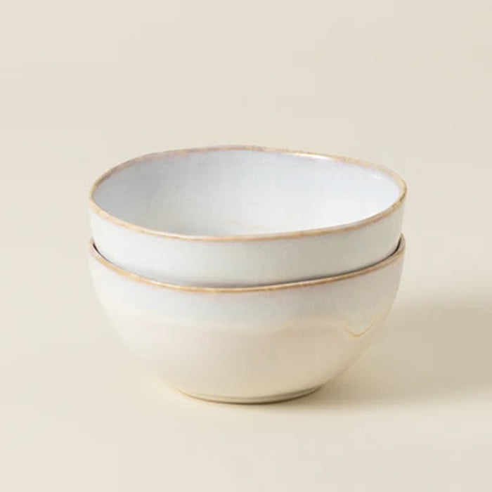 Costa Nova 23 Oz. Brisa Salt White Round Stoneware Soup/Cereal Bowl - 6/Case - LNS161-SAL