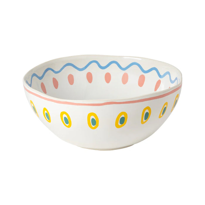 Costa Nova 10.8" Summer Bliss Octopus Stoneware Salad Bowl - LNS281-OCT