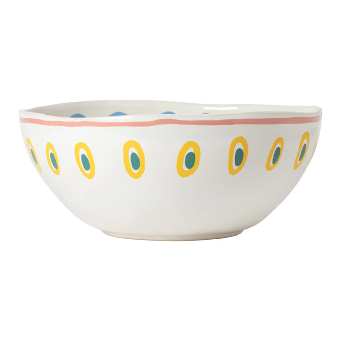 Costa Nova 10.8" Summer Bliss Octopus Stoneware Salad Bowl - LNS281-OCT