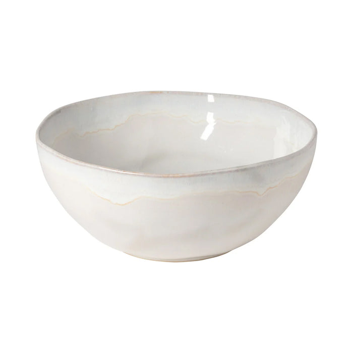 Costa Nova 11.87 Oz. Brisa Salt White Round Stoneware Serving Bowl - LNS281-SAL