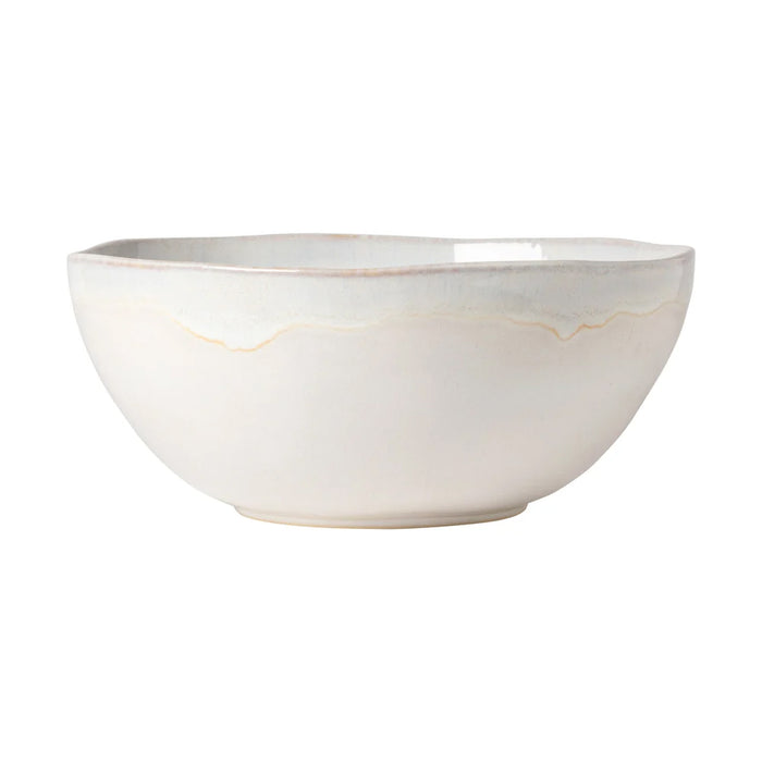 Costa Nova 11.87 Oz. Brisa Salt White Round Stoneware Serving Bowl - LNS281-SAL