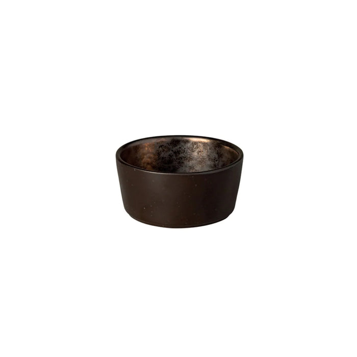 Costa Nova 2.25 Oz. Lagoa Metal Brown Round Stoneware Ramekin - 6/Case - LON071-MTL