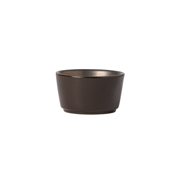 Costa Nova 2.25 Oz. Lagoa Metal Brown Round Stoneware Ramekin - 6/Case - LON071-MTL