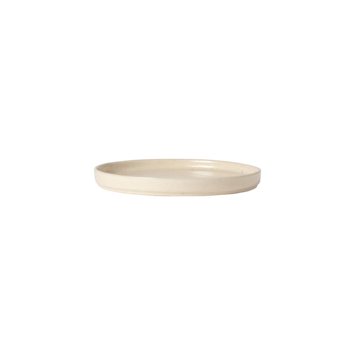 Costa Nova 6.4" Lagoa Stone Beige Round Stoneware Appetizer Plate - 6/Case - LOP161-PDR