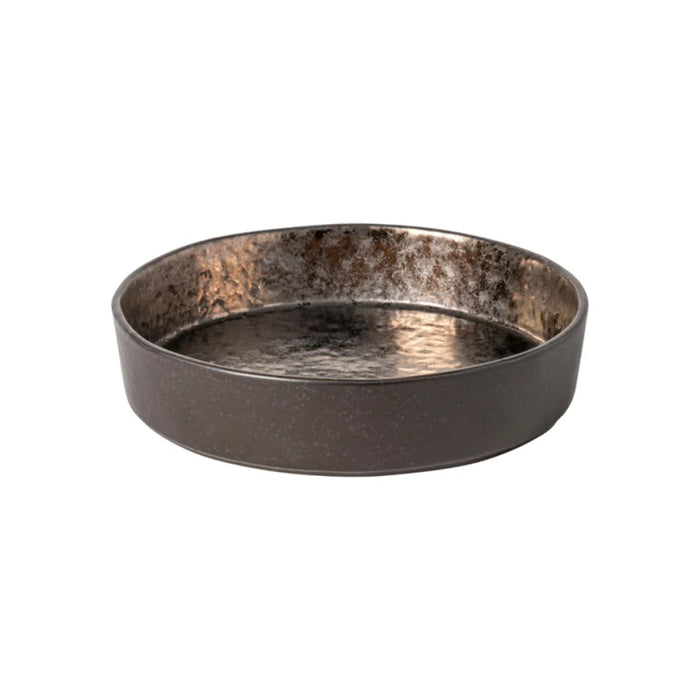 Costa Nova 23 Oz. Lagoa Metal Brown Round Stoneware Soup/Pasta Bowl - 6/Case - LOP201-MTL