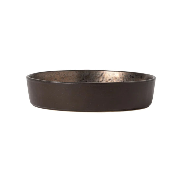Costa Nova 23 Oz. Lagoa Metal Brown Round Stoneware Soup/Pasta Bowl - 6/Case - LOP201-MTL