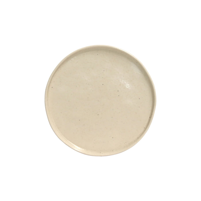 Costa Nova 8.25" Lagoa Stone Beige Round Stoneware Salad/Dessert Plate - 6/Case - LOP211-PDR