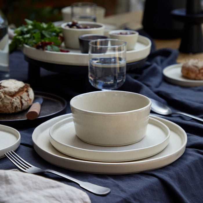 Costa Nova 10.75" Lagoa Stone Beige Round Stoneware Dinner Plate - 6/Case - LOP271-PDR