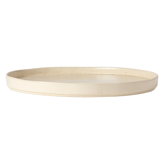 Costa Nova 12.25" Lagoa Stone Beige Round Stoneware Charger Plate/Platter - LOP311-PDR