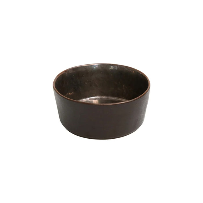 Costa Nova 16.5 Oz. Lagoa Metal Brown Round Stoneware Soup/Cereal Bowl - 6/Case - LOS141-MTL