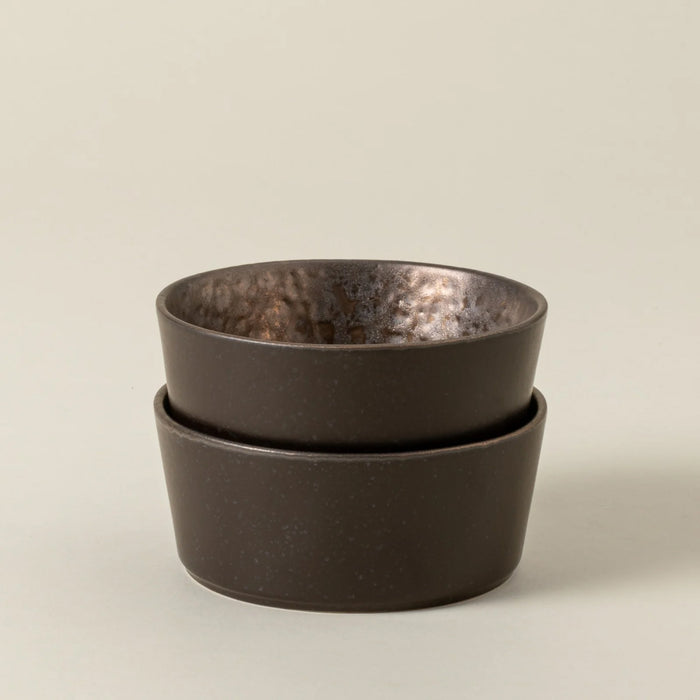 Costa Nova 16.5 Oz. Lagoa Metal Brown Round Stoneware Soup/Cereal Bowl - 6/Case - LOS141-MTL