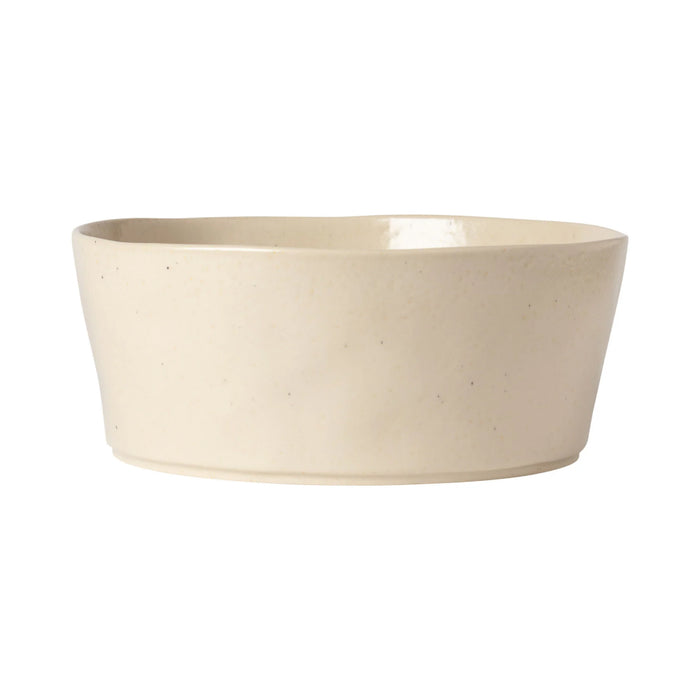 Costa Nova 9.5" Lagoa Stone Beige Round Stoneware Serving Bowl - LOS241-PDR