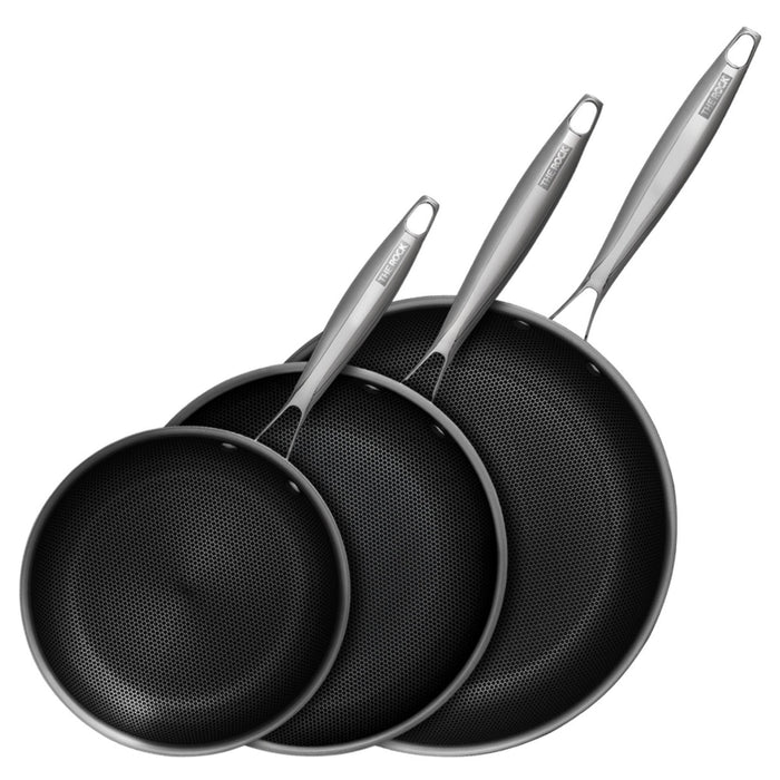 Starfrit The Rock Clad 3-Piece Tri-Ply Fry Pan Set - 0311570020000
