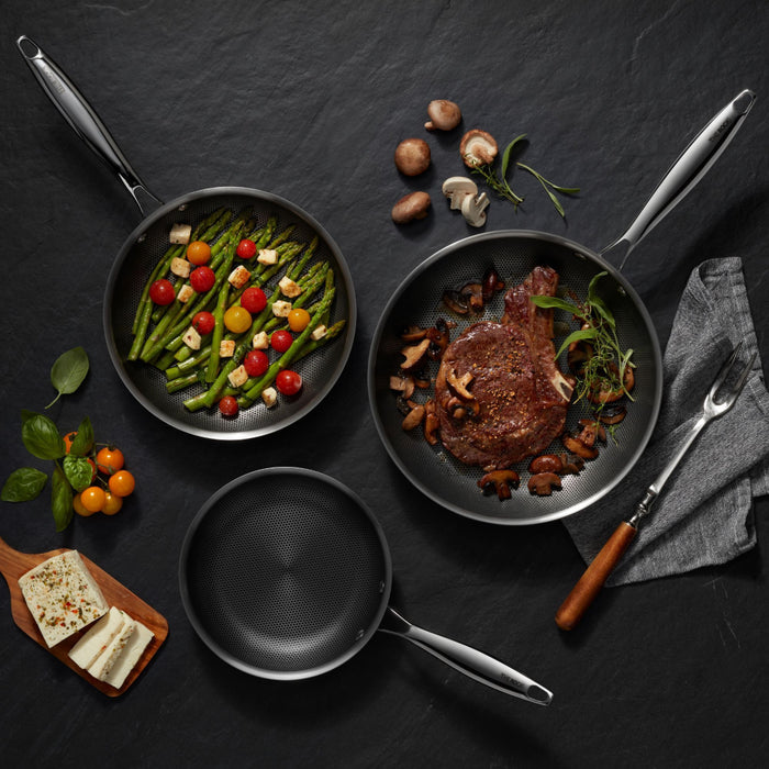 Starfrit The Rock Clad 3-Piece Tri-Ply Fry Pan Set - 0311570020000