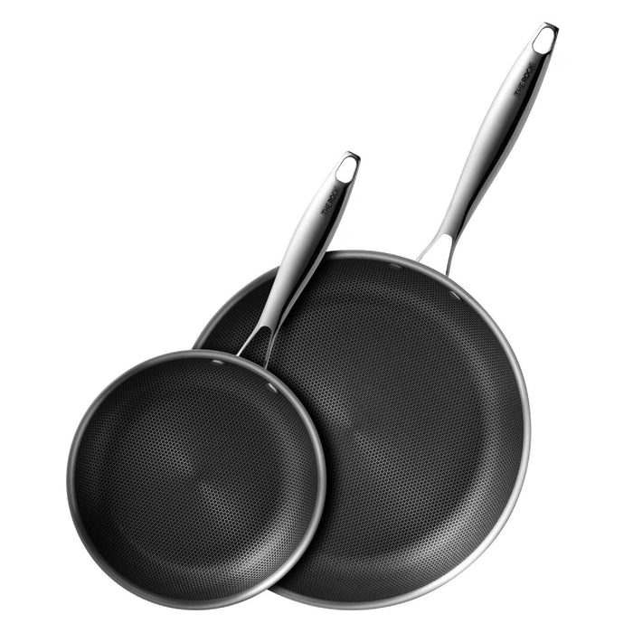 Starfrit The Rock Clad 2-Piece Tri-Ply Fry Pan Set - 0311580020000