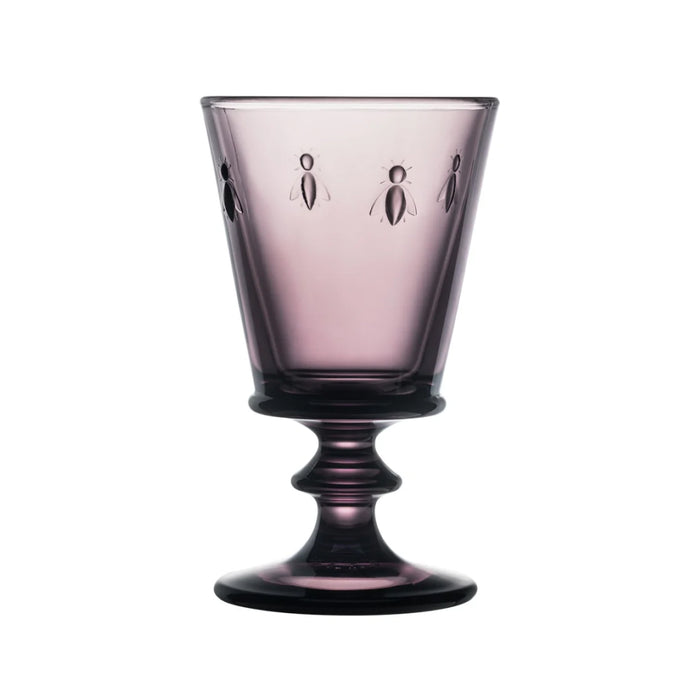 La Rochere 8 Oz. Bee Eggplant Wine Glass - 6/Case - 611008