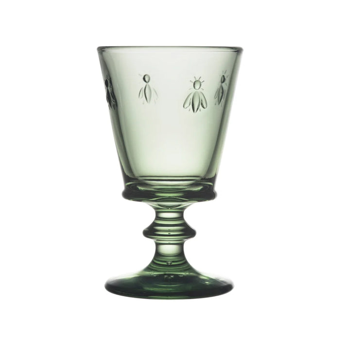 La Rochere 8 Oz. Bee Olive Green Wine Glass - 6/Case - 611097