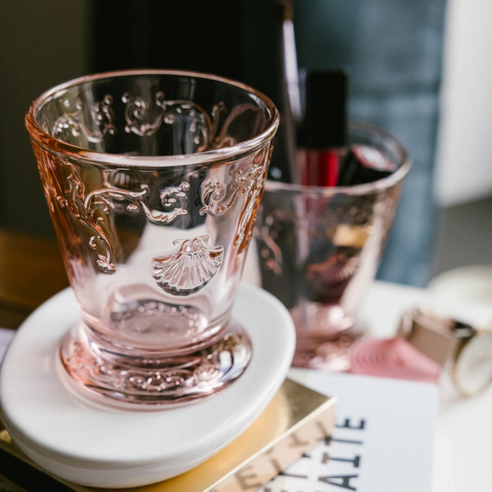 La Rochere 8.5 Oz. Versailles Pink Tumbler Glass - 6/Case - 629307
