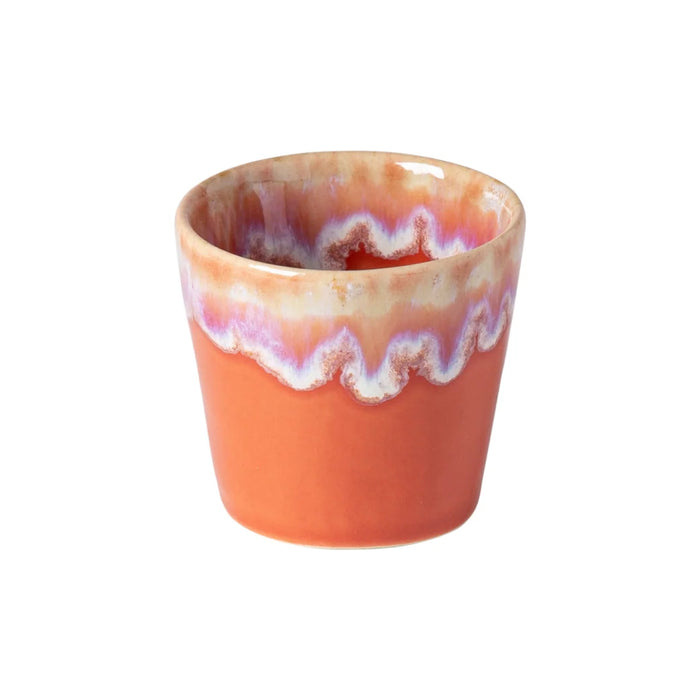 Costa Nova 2.4 Oz. Grespresso Sunset Red Stoneware Espresso Cup - LSC061-SNR