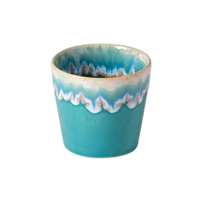 Costa Nova 2.4 Oz. Grespresso Turquoise Stoneware Espresso Cup - LSC061-TRQ