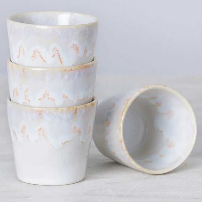 Costa Nova 2.4 Oz. Grespresso White Stoneware Espresso Cup - LSC061-WHI