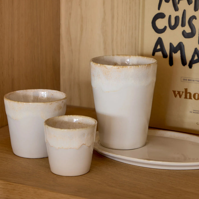 Costa Nova 2.4 Oz. Grespresso White Stoneware Espresso Cup - LSC061-WHI
