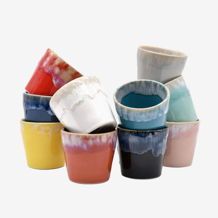Costa Nova 2.4 Oz. Grespresso Turquoise Stoneware Espresso Cup - LSC061-TRQ