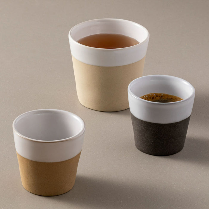 Costa Nova 6.5 Oz. Grespresso Natural-White Stoneware Lungo Cup - LSC081-WNT