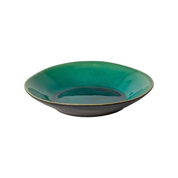 Costa Nova 26.5 Oz. Riviera Azur Round Stoneware Salad/Pasta Bowl - 6/Case - LSP252-AZU