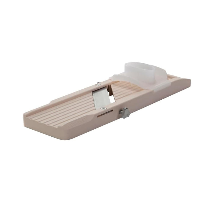 Benriner Classic 13" Small Japanese Mandoline with 3 Blades and Finger Guard - Ivory - BN-1-IV
