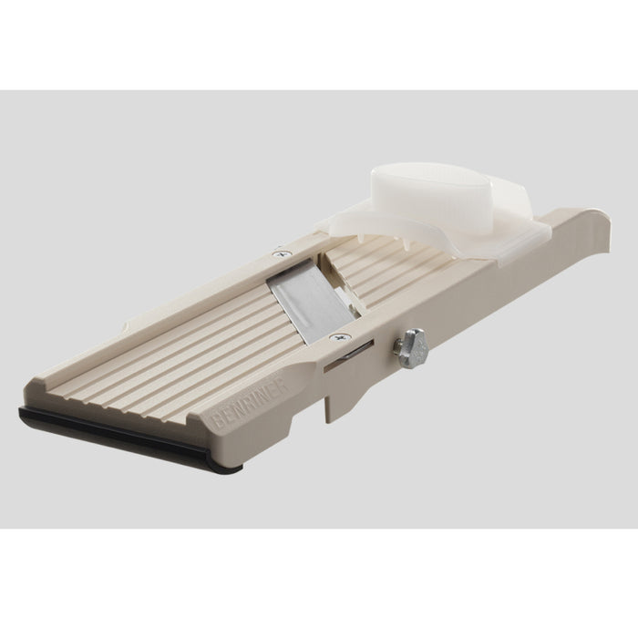 Benriner Classic 13" Small Japanese Mandoline with 3 Blades and Finger Guard - Ivory - BN-1-IV