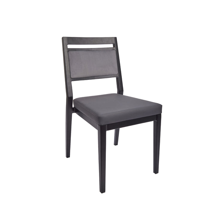 Nella Marty Black/Grey Metal Chair