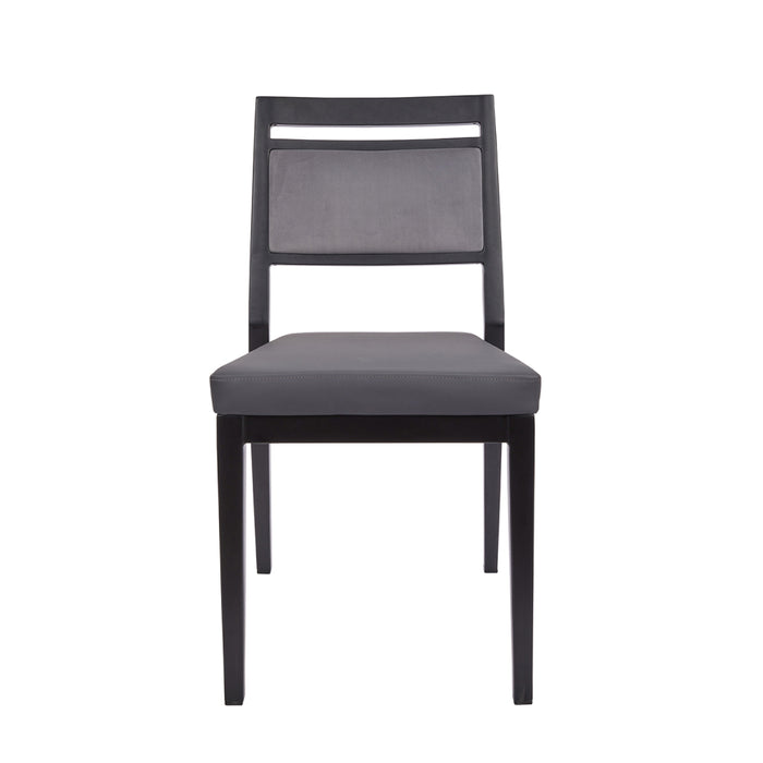 Nella Marty Black/Grey Metal Chair
