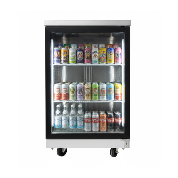 Atosa MBB23GGR 23" Glass Door Back Bar Cooler - 8.2 Cu. Ft.