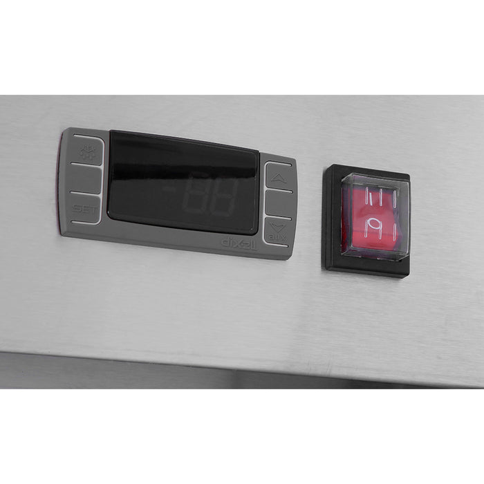 Atosa MBF8010 28" Top Mount Solid Half 2-Door Reach-In Refrigerator - 21.4 Cu. Ft.